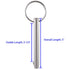 2 Pack Quick Release Pins, 5/16" Diameter, 2-1/4" Usable Length, Full 316 Stainless Steel Marine Hardware