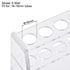 uxcell Acrylic Test Tube Holder Rack, 6 Wells for 10ml Centrifuge Tubes, Clear, 2 Pcs