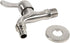 Wash Machine Tap, 304 Stainless Steel Outside Wall Mounted Water Faucet Adapter for Laundry Bathroom