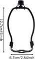 CChiai 2PCS 5 Inch Set Black Metal Lampshade Harp Detachable Floor Lamp/Lampshade Stand Base with Top Knob Lighting