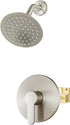 WRISIN Shower Faucet Set Brushed Nickel, Shower Valve Kit with 6 Inch