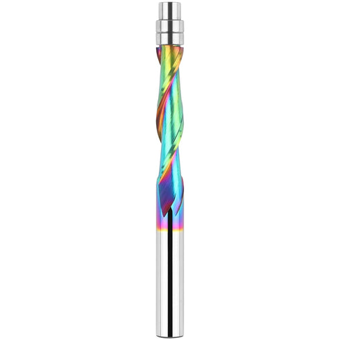 BINSTAK Upcut Spiral Flush Trim Router Bit 1/4 Shank Carbide Spiral Router Bits