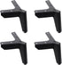 4pcs 100mm Matte Black Metal Furniture Legs Set, Triangle Sofa and Bedside