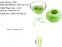Magnetic Paper Clip Holder, Lime Green with 100pcs 28mm (1.1") Paper Clips, Cute Office Supplies for Desk Organizer