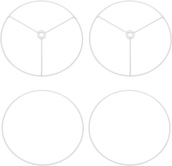 PATIKIL 7.9 Inch Lamp Shade Ring, 2 Set Metal Lamp Shade Frame