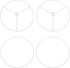PATIKIL 7.9 Inch Lamp Shade Ring, 2 Set Metal Lamp Shade Frame