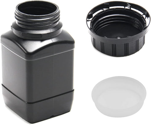 Othmro 2Pcs 8.5oz Plastic Lab Chemical Reagent Bottles 250ml Wide Mouth Round Storage Containers with Cap for Food