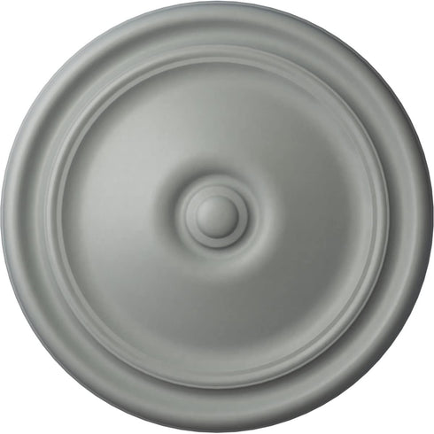 Ekena Millwork CM12RE Reece Ceiling Medallion, 12"OD x 1 3/4"P, Factory Primed (Fits Canopies up to 2 3/8")