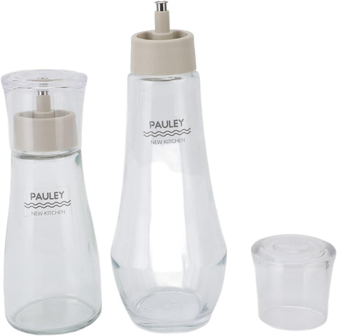 ZASCHMOY Glass Mouthwash Dispenser Elegant Refillable Multifunctional Countertop Dispenser with Spout for Bathroom