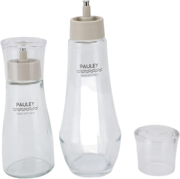 ZASCHMOY Glass Mouthwash Dispenser Elegant Refillable Multifunctional Countertop Dispenser with Spout for Bathroom