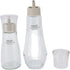 ZASCHMOY Glass Mouthwash Dispenser Elegant Refillable Multifunctional Countertop Dispenser with Spout for Bathroom
