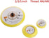 Cryspearl Set 2/3/5 Inch M6/M8 12000 Sanding Disc Backing Pad Hook-Loop for Pneumatic Sander, Rubber and Metal, Thread