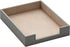 Leather Letter Tray - AUVAHOX Elegant Desk Organizer for Office Supplies, Mail, Paper, File, Magazine, Grey