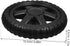 2pcs Set Replacement Rubber Wheels for Shopping Carts
