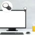 3.54 1.96 Inch Cubicle Rear View Mirror for Office Desk - Lightweight Clip-on Monitor Mirror to See Behind You Reduce