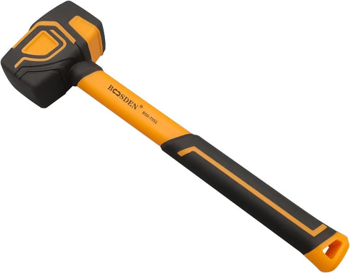 BOOSDEN Rubber Mallet - 10 oz Hammer with Hook, Soft Face Rubber Hammer for Flooring, Woodworking, and Camping