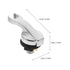 Didiseaon Adjustable Shower Head Holder for Salon Shampoo Bed Accessories, Universal Faucet Adapter with Sturdy Abs