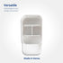 BLUE GINKGO Desk Holder Organizer, Office Supplies, Pencil Holder for Desk Accessories (Made in Korea) - White