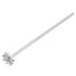 MECCANIXITY 304 Stainless Steel Stirring Rod 11.81" Length with 1.57" ID Dispersion Disc for Industrial, Laboratory