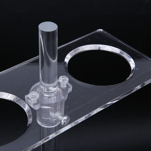 Funnel Holder, Adjustable Height Funnel Rack with 4 Holes, Laboratory Accessories Funnel Display Holder