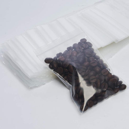 L-BOST 4 x 6-inch 2Mil Clear Reclosable Poly Storage Bags - Pack of 100 for Candy Cookies Cards