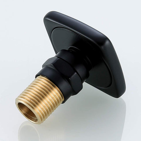 Nozzles.72888-9 RANDOM Shower Body Spray Jets, Matte Black Brass Square Shower Body Sprayer Spa Massage Showerhead Side
