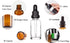 YIZHAO Clear Glass Dropper Bottle 1oz - Tincture Bottles with Glass Dropper for Essential Oils, 12 Pcs