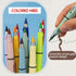 Inkless Magic Pencil Infinity, Inkless Pencil with Eraser, 12PCS Mixed + 12PCS Color Pencil Tips for Kids