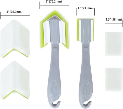 ROLLINGDOG 6PC Paint Pad Set - Trim Paint Edger Tool with Replacement for Walls, Detail Painting, Corner