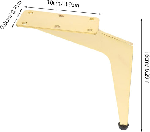 NUOBESTY Couch Leg: Modern Metal Sofa Leg - Cabinet Feet for Furniture Coffee Table Couch & Tv Stand - Support Feet