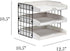 Elegant Designs HG1022-WWH Wood Desk Organizer, Home Office Mail Letter Tray with 3 Shelves, White Wash