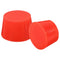 MECCANIXITY Silicone Rubber Tapered Plug - 36mm to 43mm Solid Red for Powder Coating, Laboratory Use (2 Pieces)