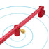 300mm Large Woodworking Compass Tool, Circle Ruler Marking Gauge, Woodworking Compass Scriber (Red)