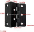 RMNBDN 2 Inch Hardware(51x15x1.0 One-Piece Eight Holes Triple Fold Hinge Iron Hinge for Cabinet Bedside Table Furniture