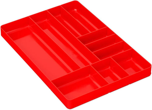 Ernst Manufacturing Home Organizer Tray, 10-Compartments, Red (5010)