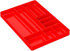 Ernst Manufacturing Home Organizer Tray, 10-Compartments, Red (5010)