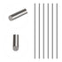 Glarks 6Pcs 3mm x 300mm Stainless Steel Solid Metal Round Rod for DIY RC Model Car, Helicopter, Airplane