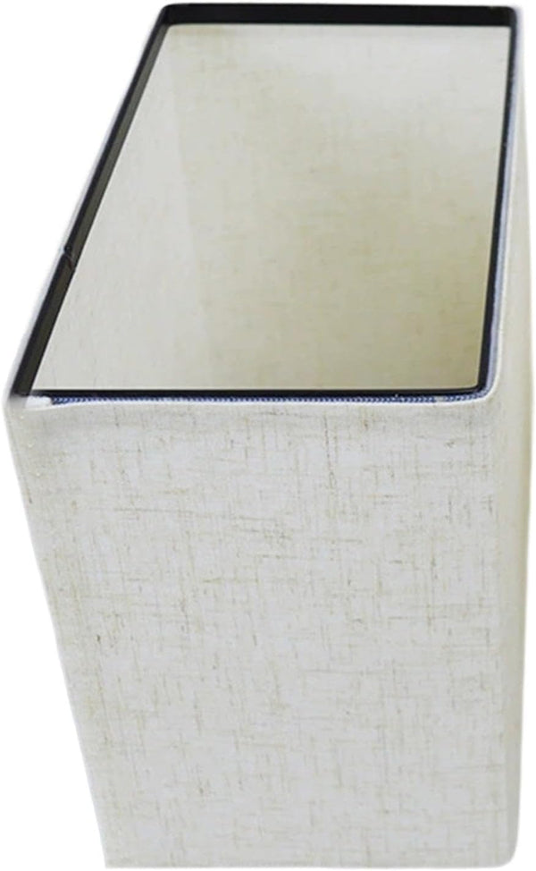 Generic Fabric Lampshade European Style Easy Install Durable Desk Lamp Rectangle Lamp Cover