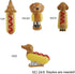 Mini Stapler for Kids, Novelty Hotdog Desktop Stapler with 1000PCS Staples, 12 Sheets Capacity