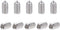 uxcell 50Pcs M3x6mm Grub Screws Cone Point Internal Hex Socket Set 304 Stainless Steel