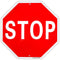 Enjoyist Stop Sign Street Slow Warning Sign, 12"x 12" - 40 Mil Rust Free Aluminum, Reflective, Weatherproof
