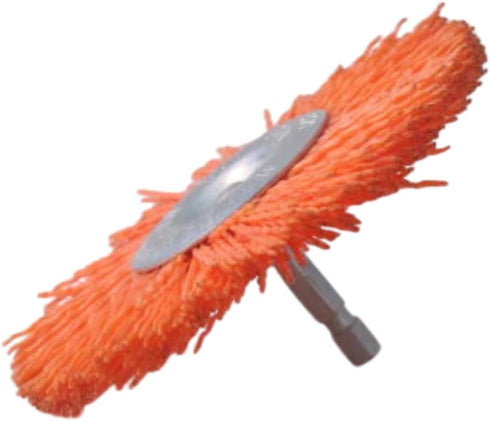 Dico 541-778-4 Nyalox Wheel Brush, 4-Inch, Orange, 120 Grit