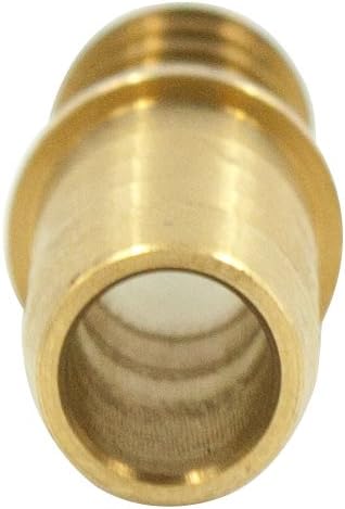Brass Hose Barb Fitting, Splicer/Union/Mender, 5/16" Barbed Fuel Line Connector (Pack of 5)
