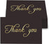 HUKXDGXY Gold Foil Thank You Cards, Elegant Black Notes, 100 Count, 3.5 x