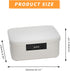 Lockable Storage Container Bin, 2.3 Gallon Heavy Duty Plastic Organizer Box with Combination Lock, White