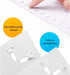 No Staple Stapler - ABS No Staple Stapling Machine for Home, School, Office and Travel Use (White)