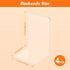 Dooiclear 4 Acrylic Bookends Pcs, Clear Book Ends for Shelves, Transparent Bookend Organizer, Book Holder Stand