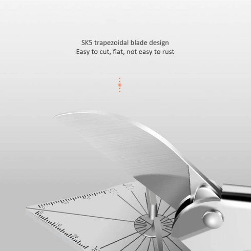 Multi Angle Miter Shear Cutter Hand Tools, 45-135 Degree Adjustable Angle Scissors, 2 Extra Spare Blades