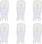 Hyuduo 6Pcs G9 Dimmable LED Light Bulbs, 3W Energy Saving Bi Pin Base for Chandelier and Pendant Lamps