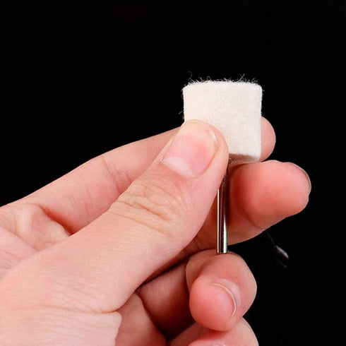 Wool Felt Mounted Mandrel Polishing Buffing Wheels - Grinding Bits Grinder Head Polish Watch Tool Accessories